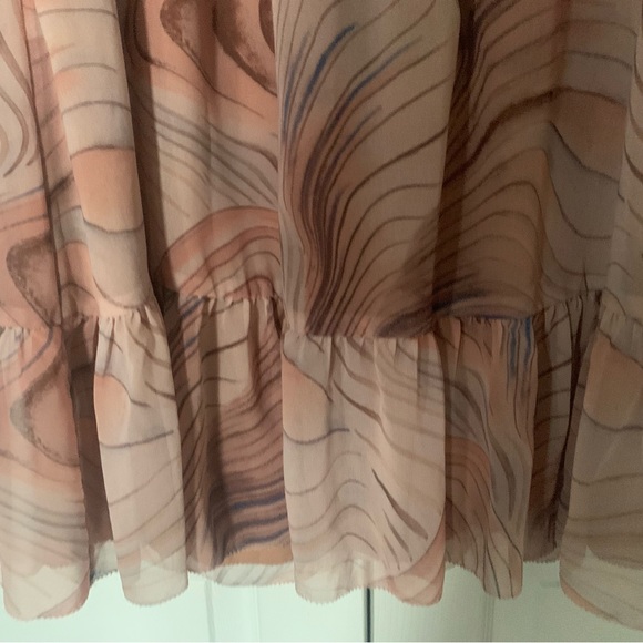 Wilfred Flowy Pink and Brown Patterned Dress Never Worn PFSM - Picture 9 of 10